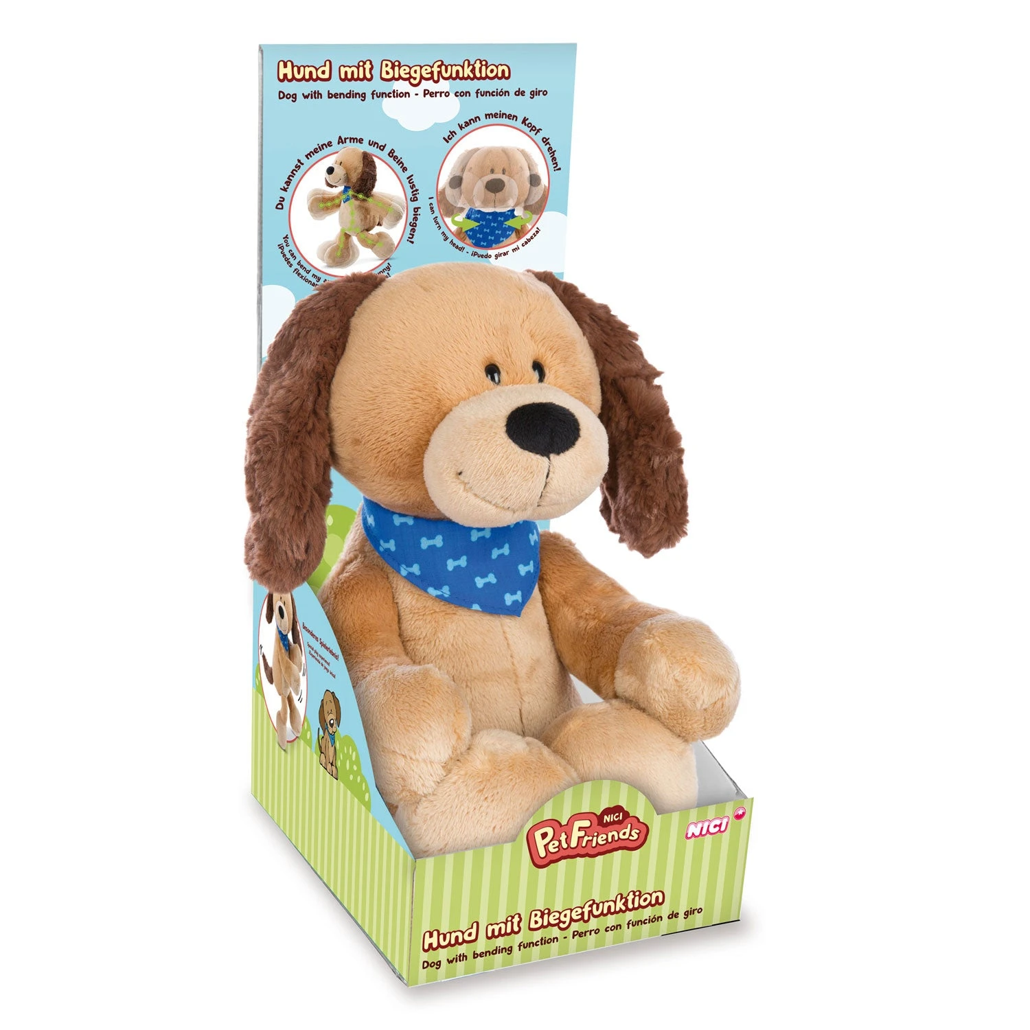 Nici Pluchen Knuffel Beweegbare Hond Barky, 30cm 2 Nici Pluchen Knuffel Beweegbare Hond Barky, 30cm - Afbeelding 2