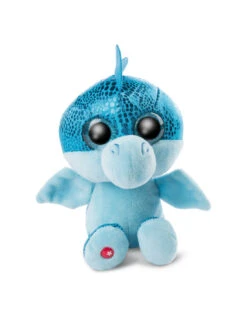 Nici Glubschis Pluchen Knuffel Draak Blauw Jet-Jet 15cm
