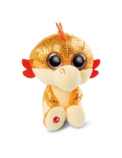 Nici Glubschis Pluchen Knuffel Draak Oranje Yo-Yo 15cm