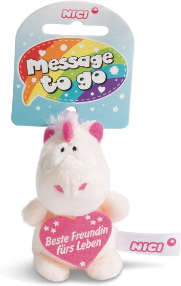 Nici Knuffelhanger Vriendin Junior 8 Cm Polyester Wit - Afbeelding 2