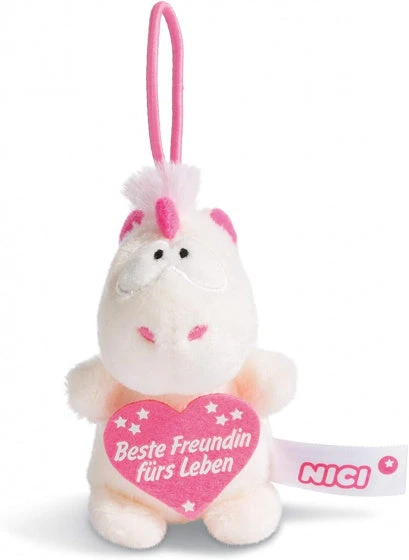 Nici Knuffelhanger Vriendin Junior 8 Cm Polyester Wit
