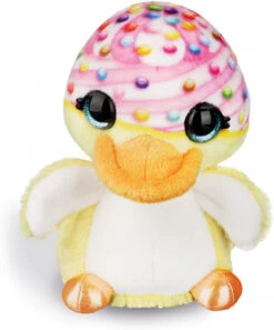Nici Knuffel Eend Junior 16 Cm Pluche Geel/wit