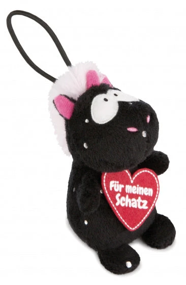 Nici Knuffel Unicorn Carbon Junior Pluche 8 Cm Zwart/rood 1 Nici Knuffel Unicorn Carbon Junior Pluche 8 Cm Zwart/rood