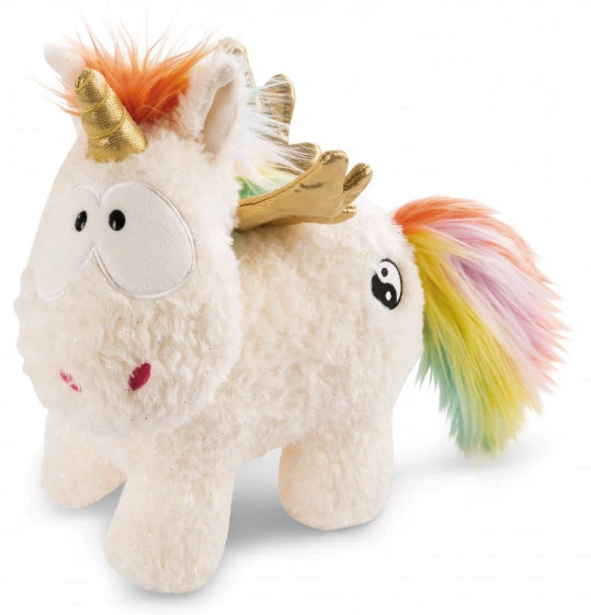 Nici Knuffel Unicorn Yang 15 X 13 Cm Pluche/polyester Wit