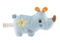 Nici Knuffeldier Neushoorn 2D Manuffi 20 Cm Pluche Blauw