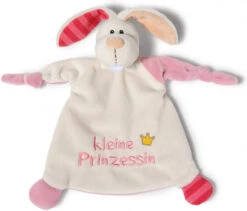 Nici Knuffeldoekje Rabbit 26 X 24 X 7 Cm Pluche Beige