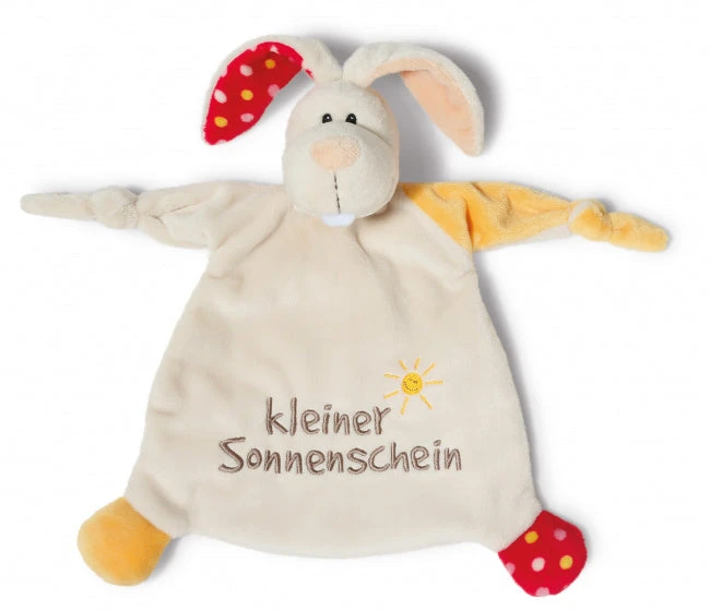 Nici Knuffeldoekje Rabbit 27,5 X 12 X 8 Cm Pluche Beige