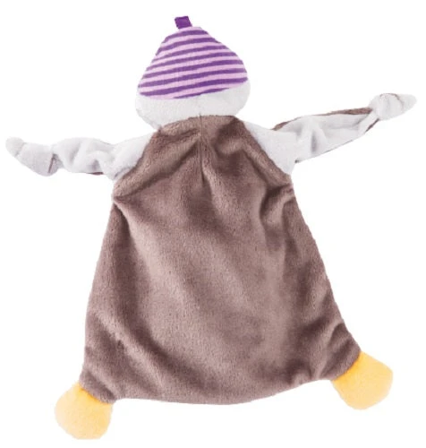 Nici Knuffeldoekje Uil Olafina 28 X 24 Cm Polyester Grijs - Afbeelding 3