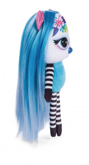 Nici Knuffelpop Pixidoos Nali 20 Cm Pluche Zwart/blauw - Afbeelding 2