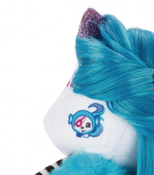 Nici Knuffelpop Pixidoos Nali 20 Cm Pluche Zwart/blauw - Afbeelding 4