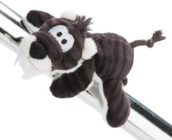 Nici Knuffelmagneet Tijger Junior 12,5 X 5 Cm Polyester Zwart