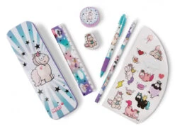 Nici Schrijfwarenset Theodor & Friends Roze/turquoise 6-delig